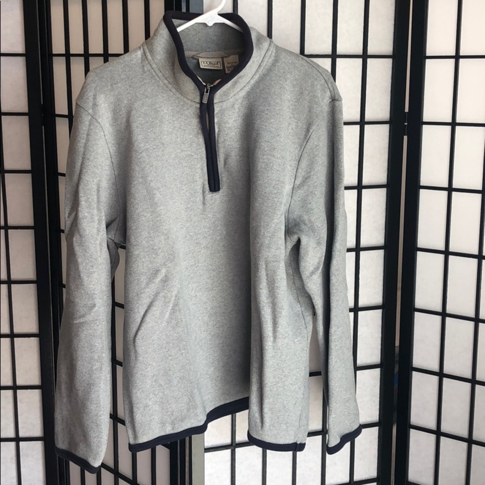 LL Bean Waffle Weave 1/4 Zip